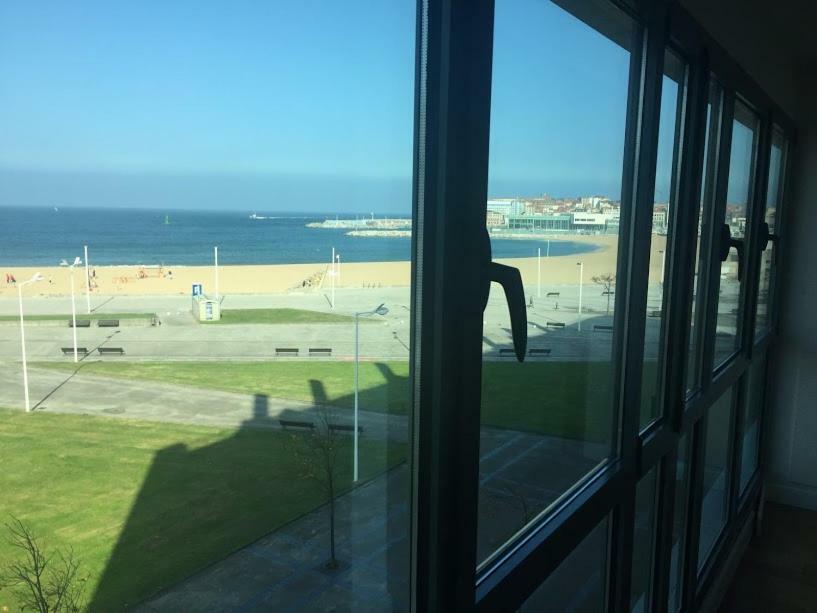 Primera Linea Playa+Parking Gratis Gijon Luaran gambar