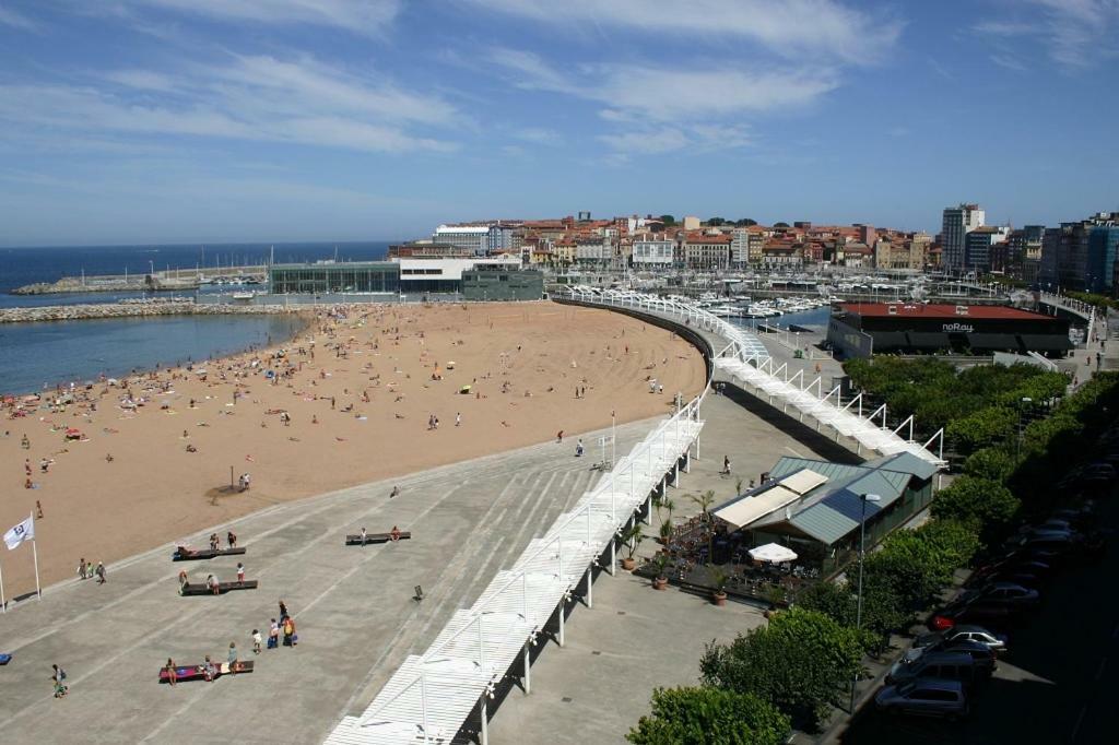 Primera Linea Playa+Parking Gratis Gijon Luaran gambar